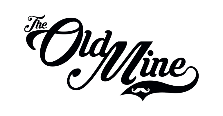 TheOldMine Logo Cursive 1C BLACK 1 768x401
