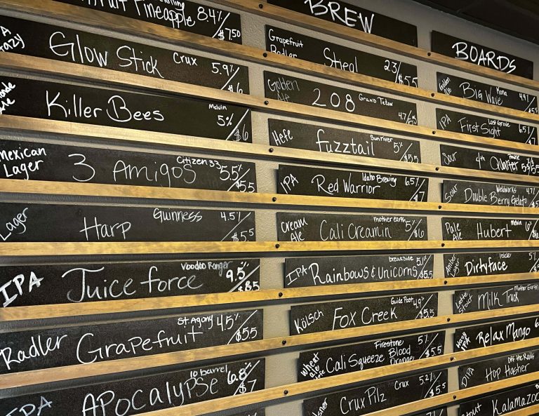 Timless Taphouse Beer Board scaled 1 768x593