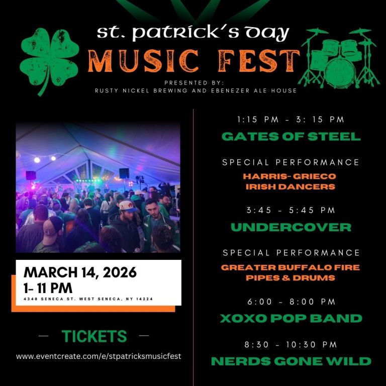 live music schedule st. patricks day 2026 768x768