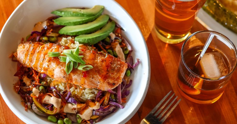Bang Bang Salmon Bowl 768x402