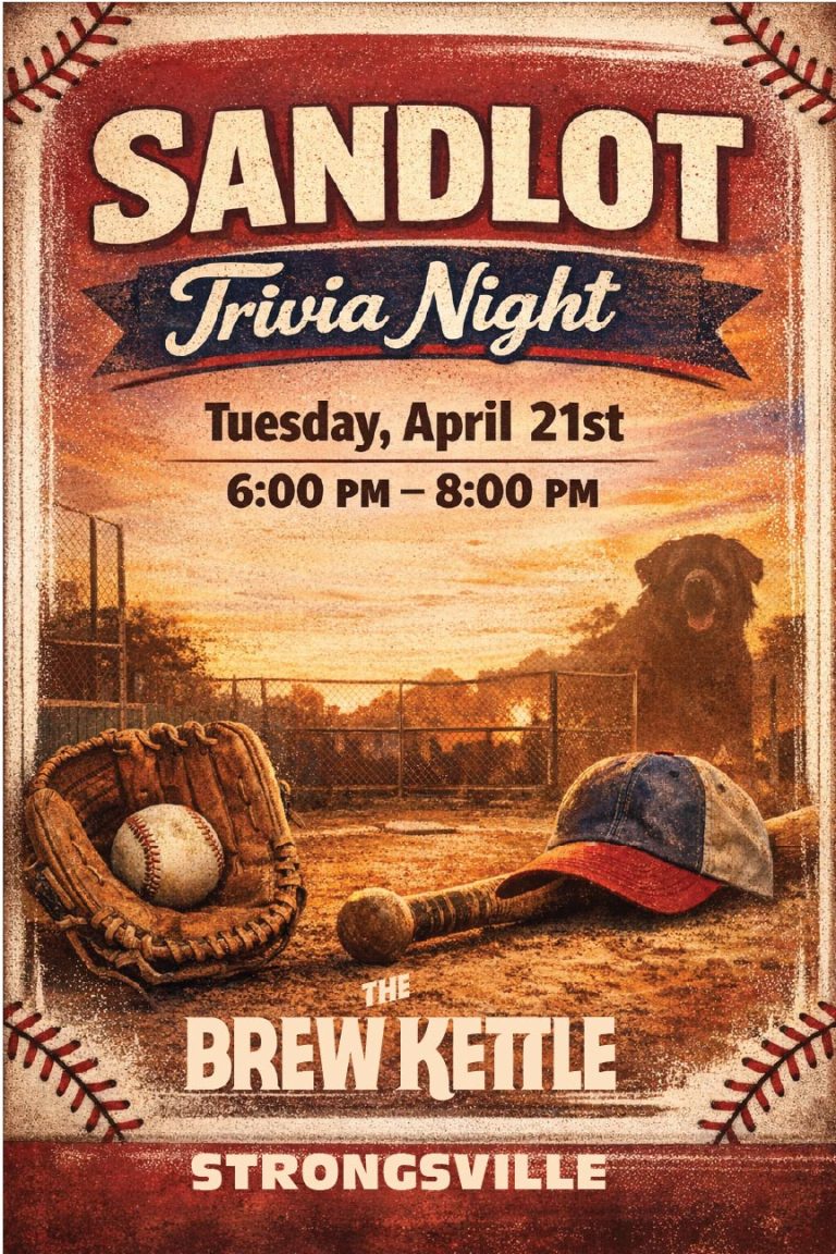 Trivia Night Strongsville Sandlot  Poster print 768x1152 1