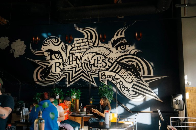 relentless brewing spirits taproom wall mural 768x512