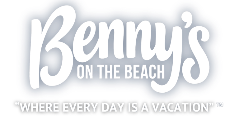 bennys logo on the beach header VACATION 768x384