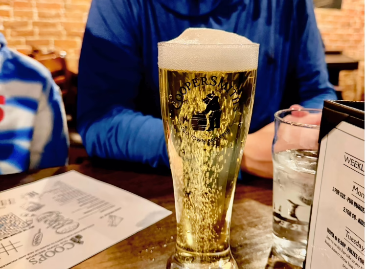 beer bubbles